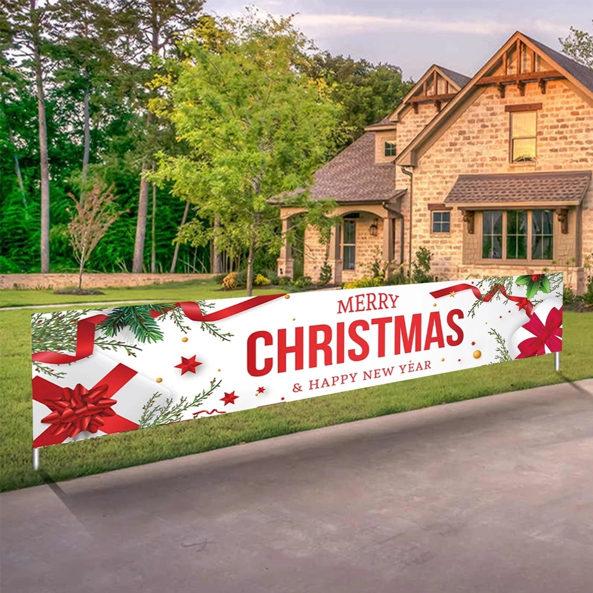 Christmas Outdoor Banner Flag Decoration for Home and Garden
