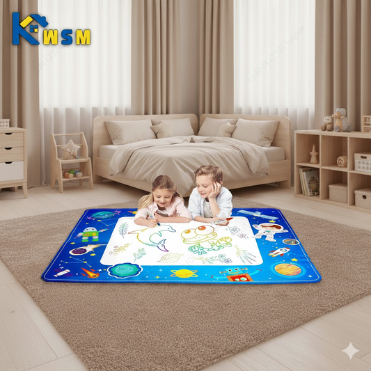 Magic Water Drawing Mat 100x80CM – Reusable Doodle & Colouring Toy