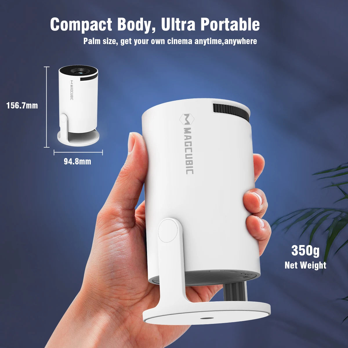 Magcubic HY300 Pro 4K Projector – Android 11 WiFi6 Portable Home Cinema with 290ANSI and BT5.0