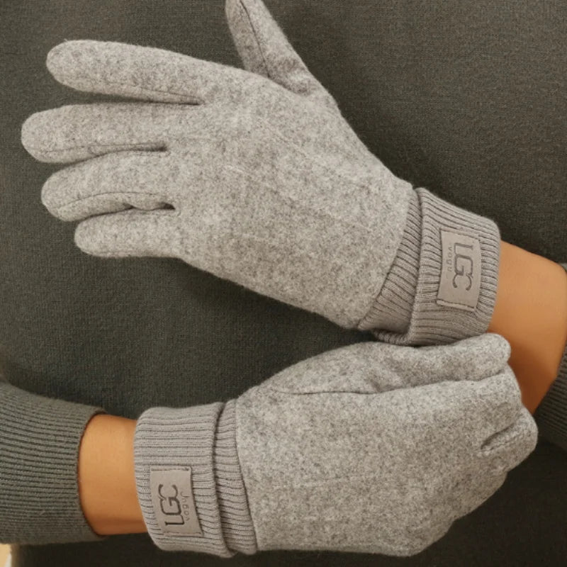 Women’s Winter Cashmere Touchscreen Gloves – Warm Full-Finger Cold Protection