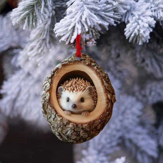 Christmas Acrylic Animal Ornaments for Festive Tree Decoration