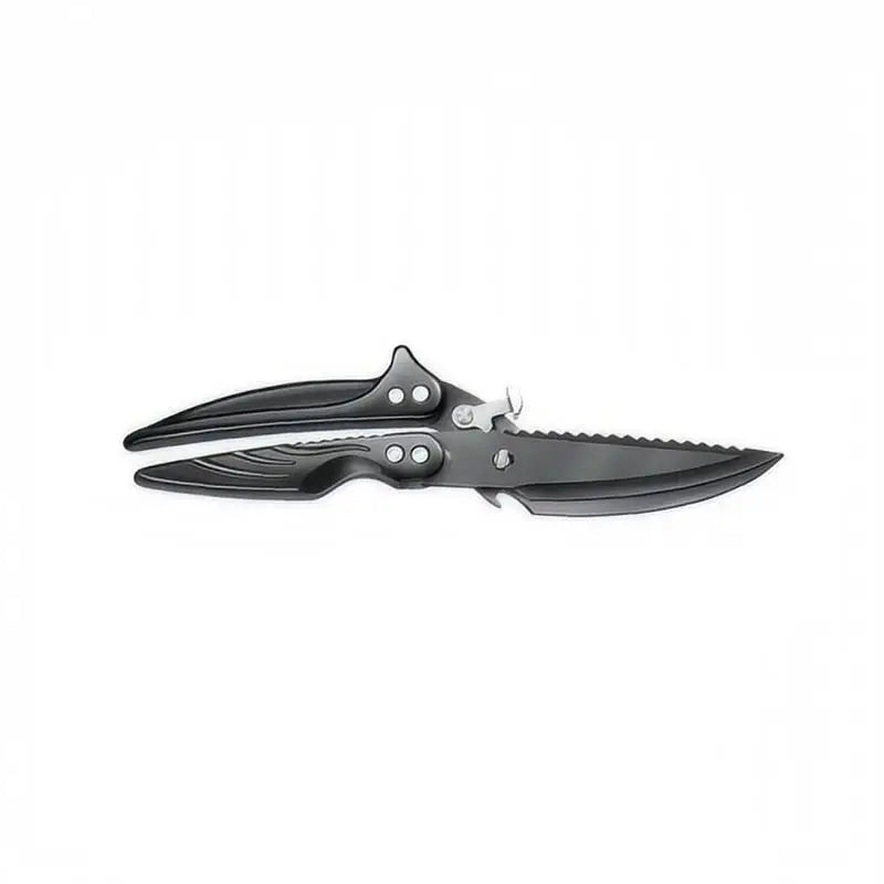Black Titanium Stainless Steel Kitchen Scissors – Heavy-Duty Poultry Bone Shears