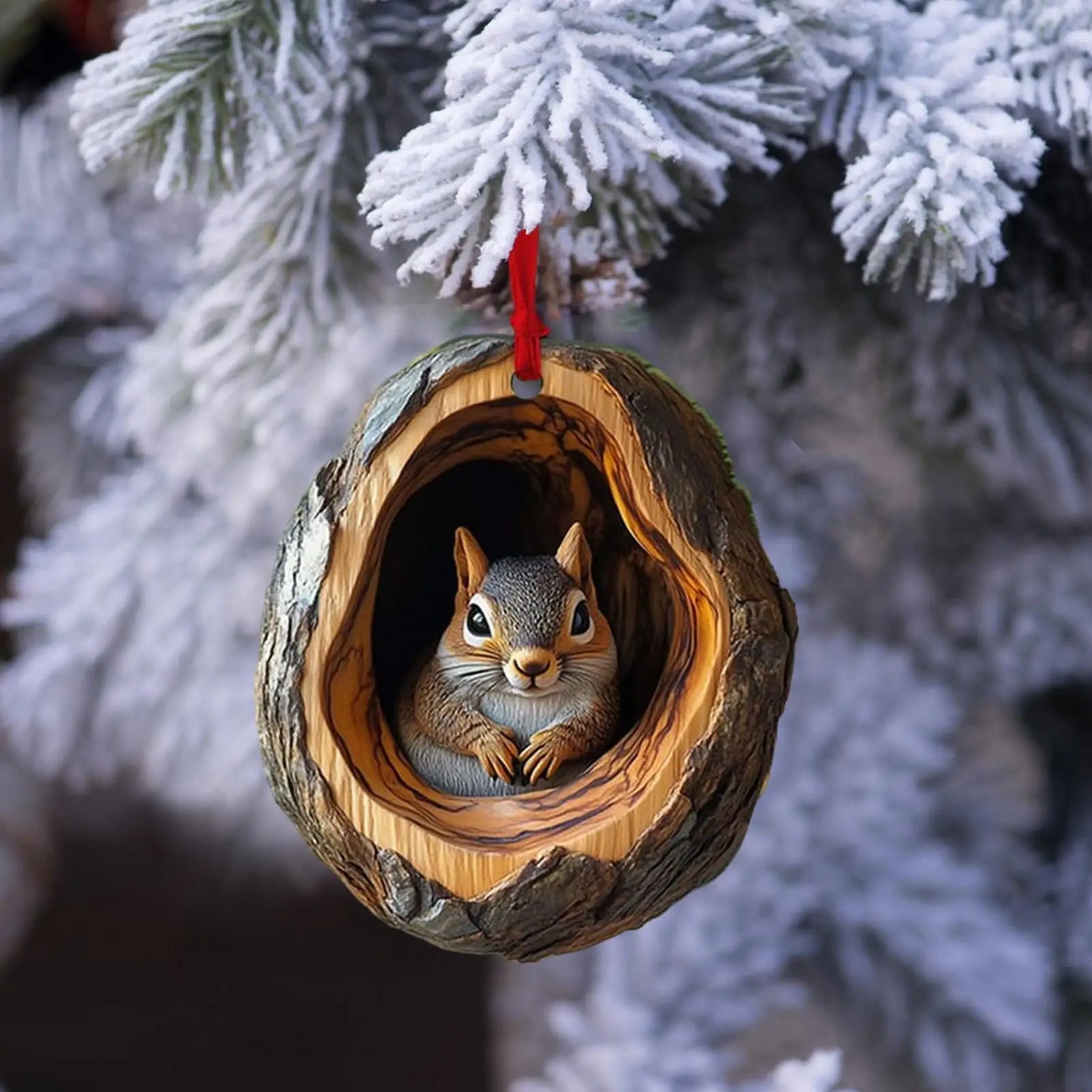 Christmas Acrylic Animal Ornaments for Festive Tree Decoration