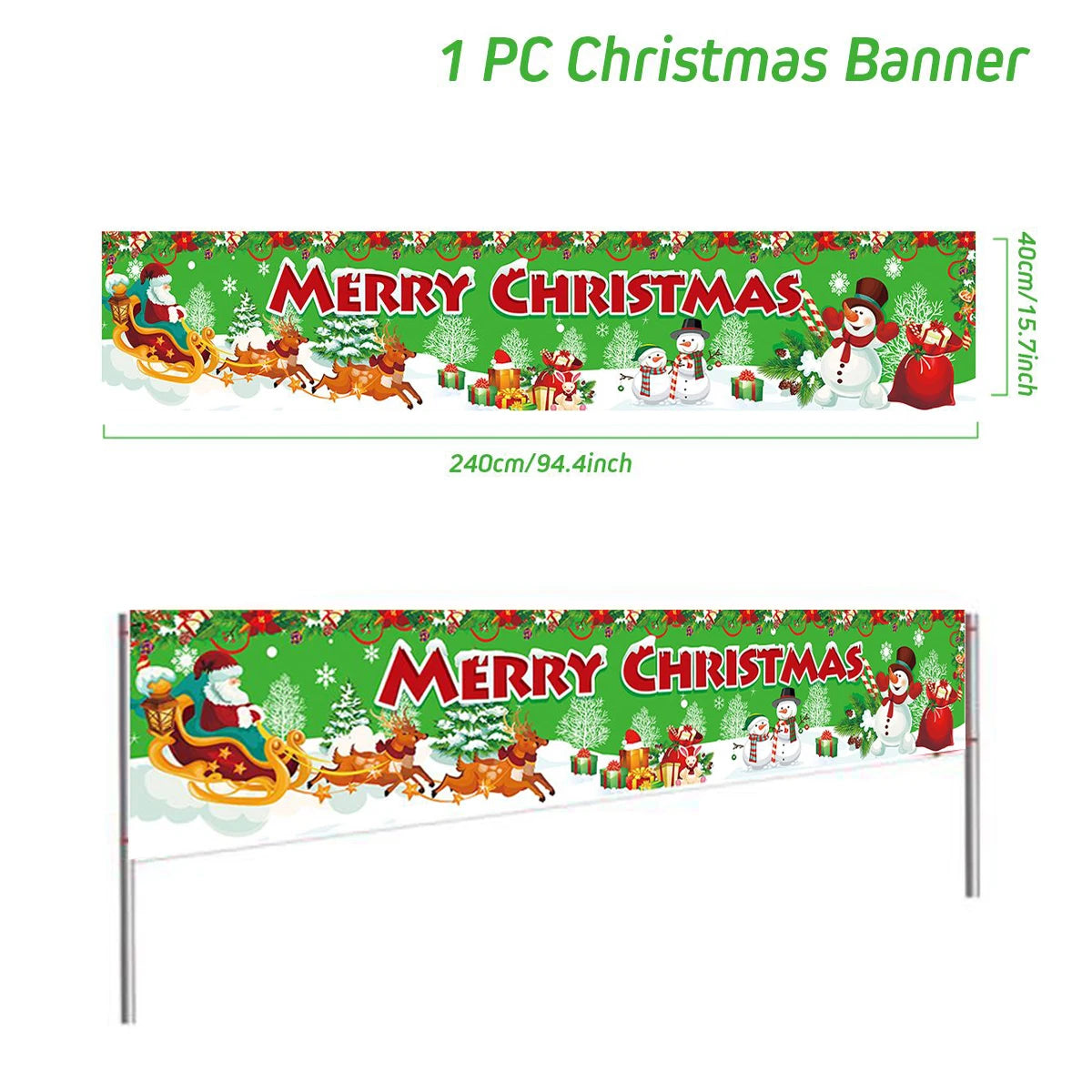 Christmas Outdoor Banner Flag Decoration for Home and Garden