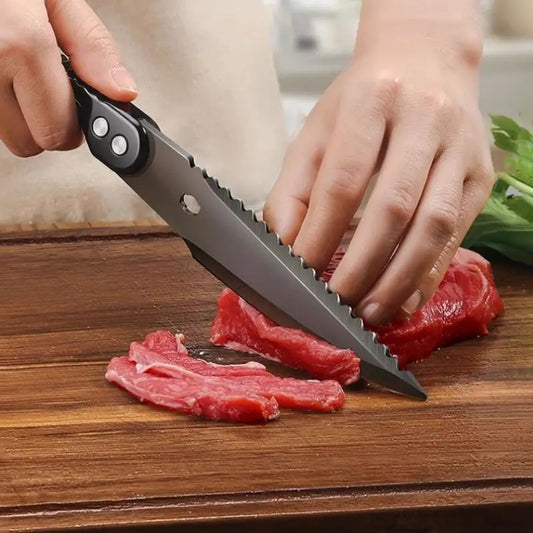Black Titanium Stainless Steel Kitchen Scissors – Heavy-Duty Poultry Bone Shears
