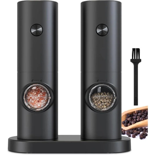 Electric Salt and Pepper Grinder - Battery Powered with Adjustable Coarseness
