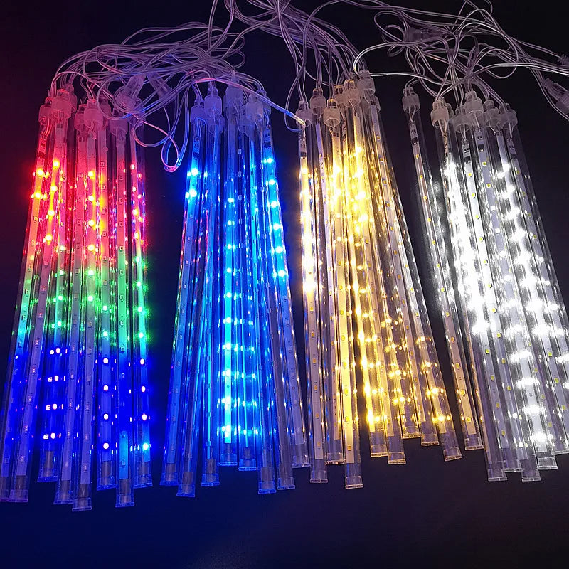 Meteor Glow Waterproof 30CM Raindrop LED String Lights
