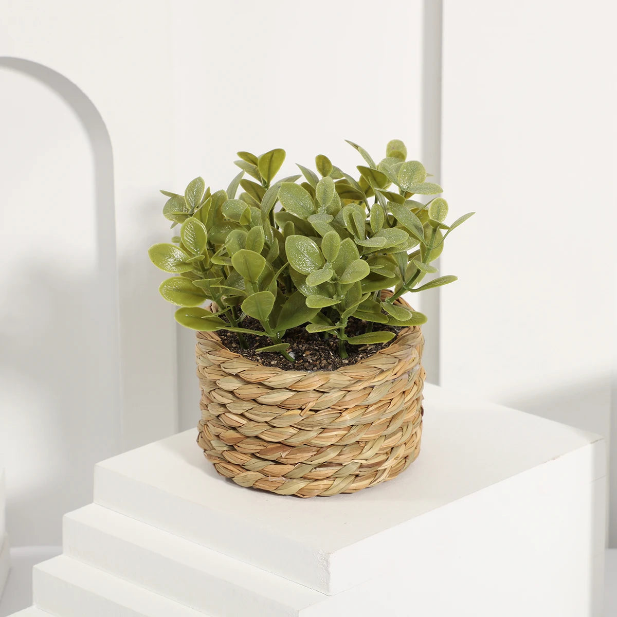 Green Eucalyptus Grass Artificial Potted Plant Home Decoration