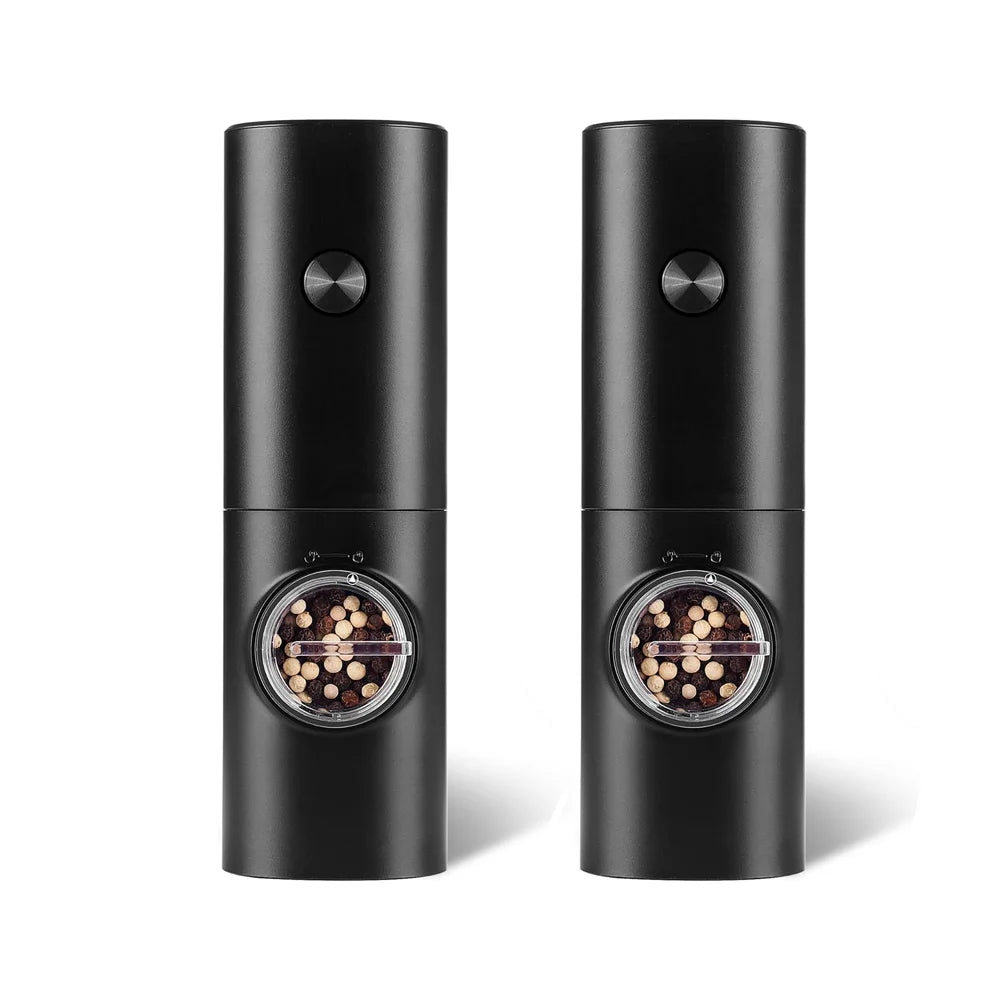Electric Salt and Pepper Grinder - Battery Powered with Adjustable Coarseness