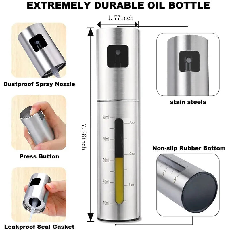 Refillable Stainless Steel Olive Oil Sprayer