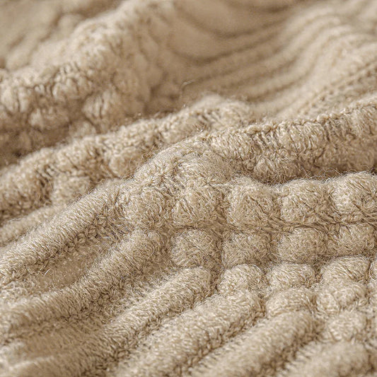 Chunky Knitted Throw Blanket with Tassels – Oversized Farmhouse Luxury Comfort
