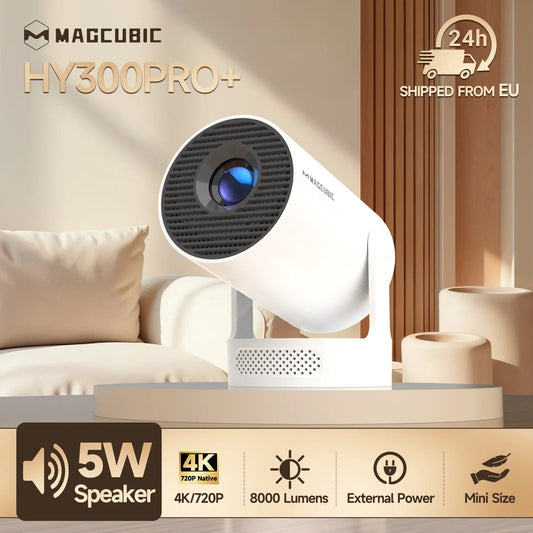 Magcubic HY300 Pro 4K Projector – Android 11 WiFi6 Portable Home Cinema with 290ANSI and BT5.0