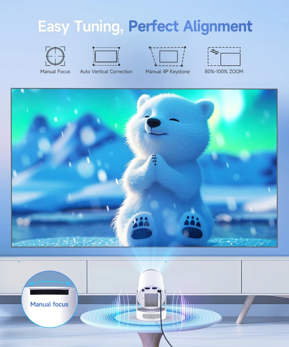 Magcubic HY300 Pro 4K Projector – Android 11 WiFi6 Portable Home Cinema with 290ANSI and BT5.0