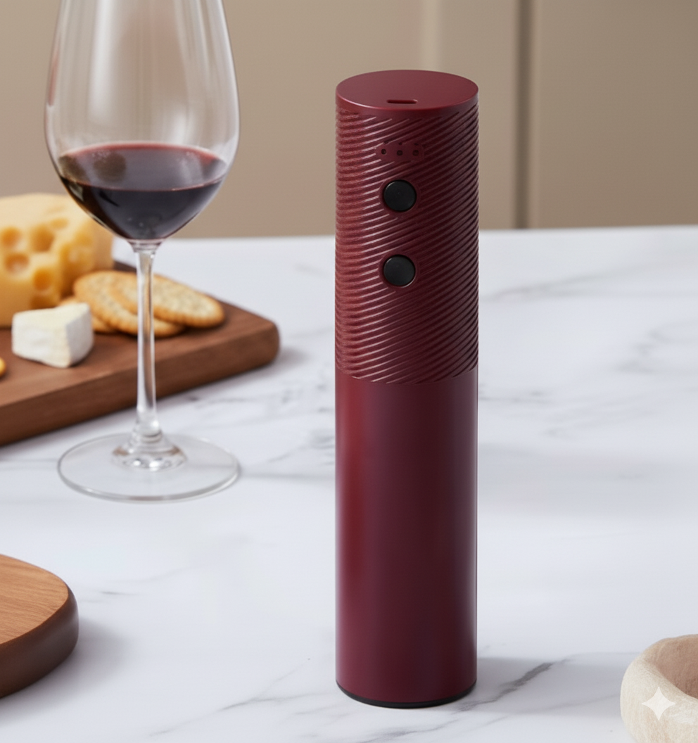 Electric Automatic Wine Bottle Opener – Rechargeable Corkscrew with One-Click Operation
