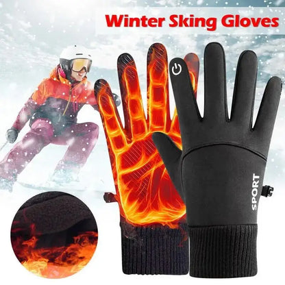 Winter Waterproof Touchscreen Fleece Gloves for Outdoor Sports