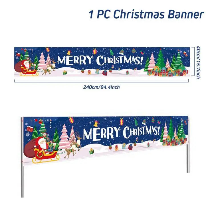 Christmas Outdoor Banner Flag Decoration for Home and Garden