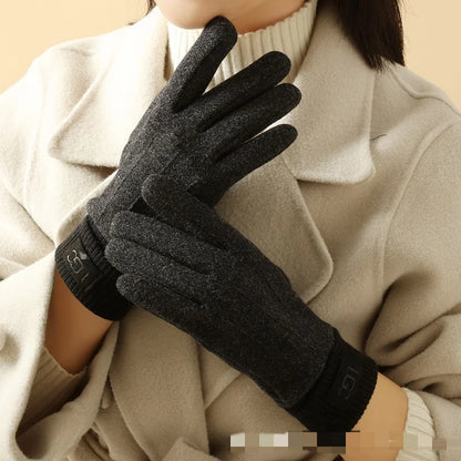 Women’s Winter Cashmere Touchscreen Gloves – Warm Full-Finger Cold Protection
