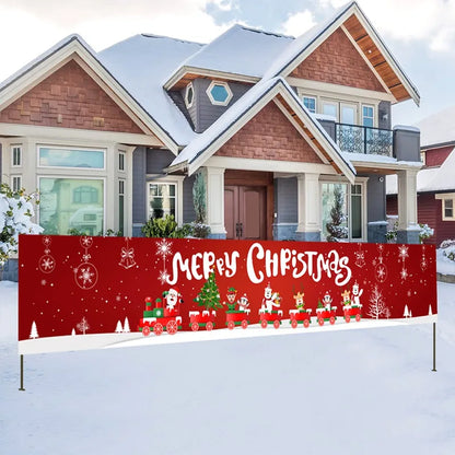 Christmas Outdoor Banner Flag Decoration for Home and Garden