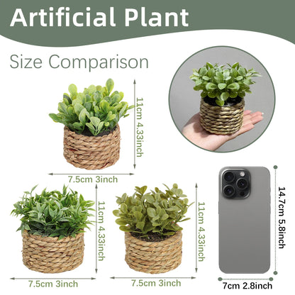 Green Eucalyptus Grass Artificial Potted Plant Home Decoration