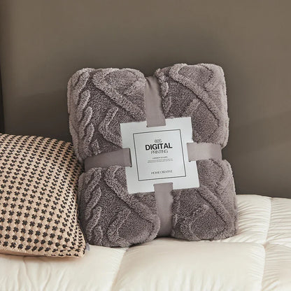 Ultra-Soft 3D Plush Fleece Blanket – Luxurious Dense Weave for Exceptional Warmth