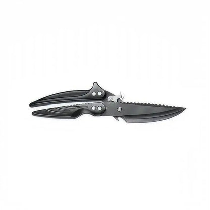 Black Titanium Stainless Steel Kitchen Scissors – Heavy-Duty Poultry Bone Shears