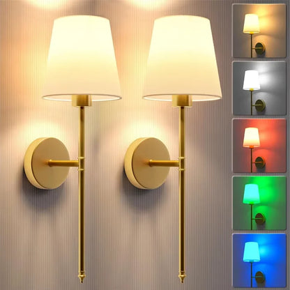 Wireless Rechargeable Wall Lamp – Battery Powered Dimmable Light with Remote Control and 10 Colours