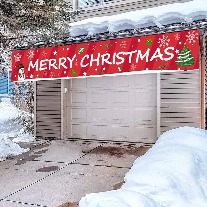Christmas Outdoor Banner Flag Decoration for Home and Garden