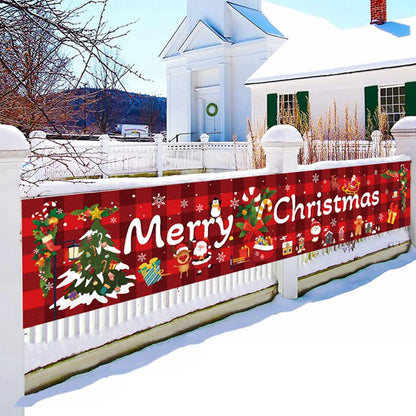 Christmas Outdoor Banner Flag Decoration for Home and Garden