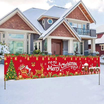 Christmas Outdoor Banner Flag Decoration for Home and Garden