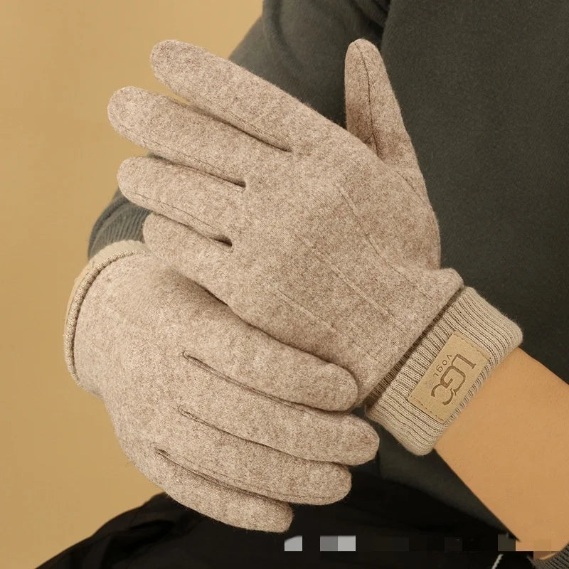 Women’s Winter Cashmere Touchscreen Gloves – Warm Full-Finger Cold Protection