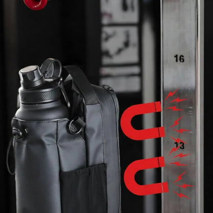 Magnetic Water Bottle Holder Pouch for Sports and Gym