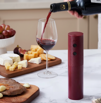 Electric Automatic Wine Bottle Opener – Rechargeable Corkscrew with One-Click Operation